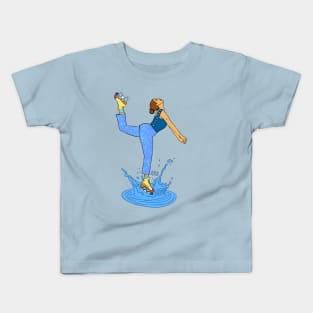 Aquarius Rollergirl Kids T-Shirt